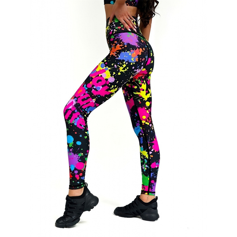 Transfronterizos Europa y Estados Unidos impresa pantalon de calzado de calzado de mujer elevación de cadera apretada bottom diaria pantalones deportivos casuales 2026