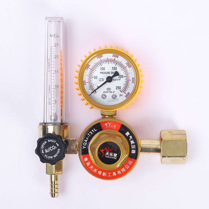 二氧化碳减压器加热表气表减压表 co减压阀二保焊YQT-7L压力表