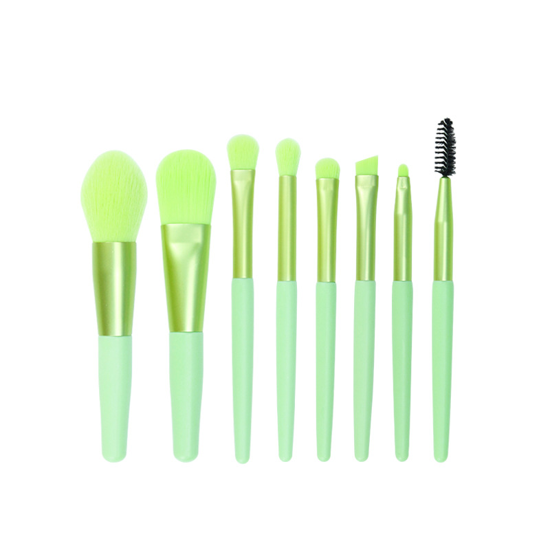 Transfronterizos 8 mini macarón conjunto de cepillo de maquillaje pequeño lote logotipo personalizado fabricante de herramientas de maquillaje portátiles