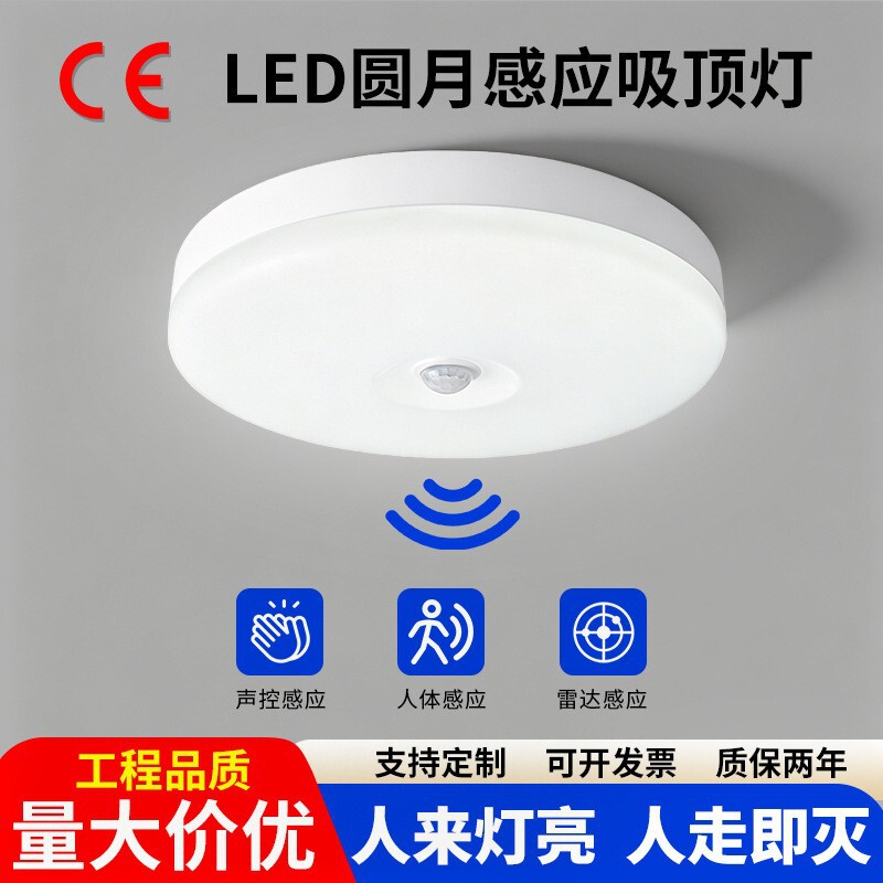 LED sensor ceiling light, voice-controlled smart sensor light, stairway and corridor light, human body radar sensor ceiling light wholesale LED sensor ceiling light, voice-controlled smart sensor light, stairway and corridor light, human body radar sensor ceiling light wholesale