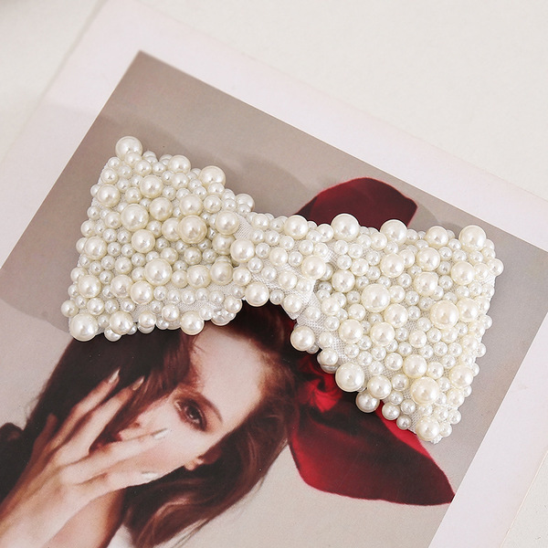 fashionable hairgrip for bride pearl with bow