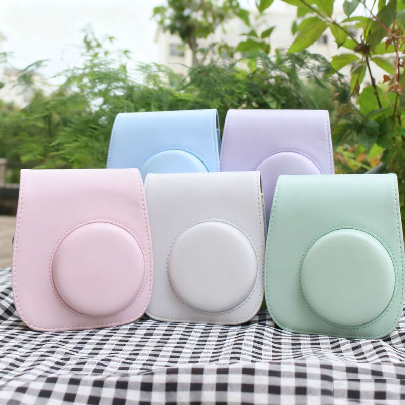 In Stock, Suitable for Instax Fuji Instant Camera Mini12Mini11 Camera Bag Photography Bag Solid Color Fitted Bag