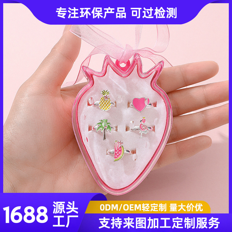 brand children's cute fuchsia strawberry