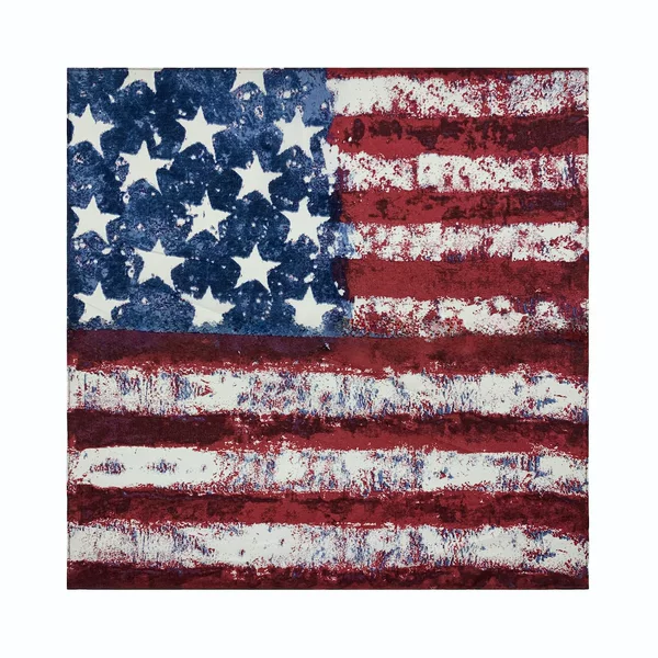 55*55cm American Flag Pure Cotton Tie-Dye Square Scarf Triangle Scarf Hip-Hop Scarf Mask Dog Scarf