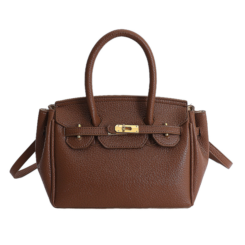Textura de nicho de diseño de platino de mujer 2026 nuevo estilo simple de moda diaria de un solo hombro bolsa de tramo inclinada image 17