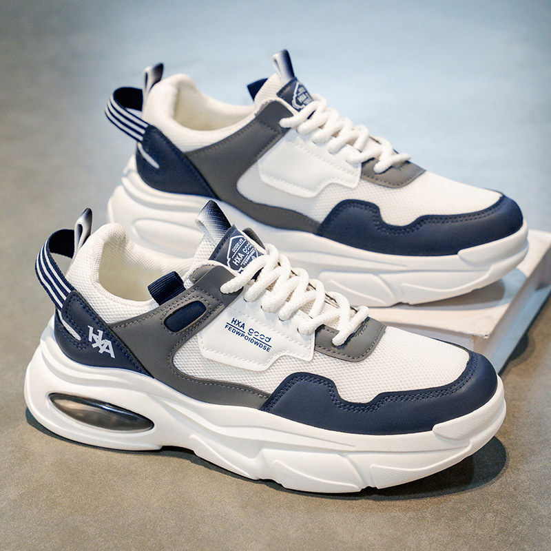 Zapatos de hombre 2026 nueva primavera ventilada malla juvenil zapatos deportivos casuales de hombre moda versátil zapatos de altura
