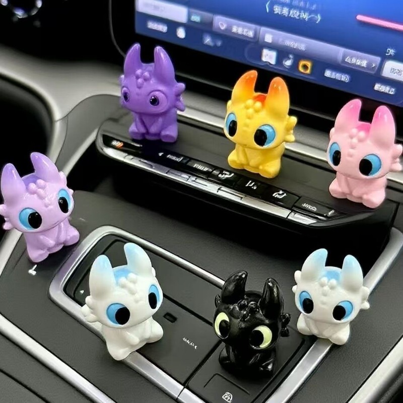 New Dopamine Toothless Car Dashboard Doll Display Small Ornament for Electric Vehicles and Motorcycles
