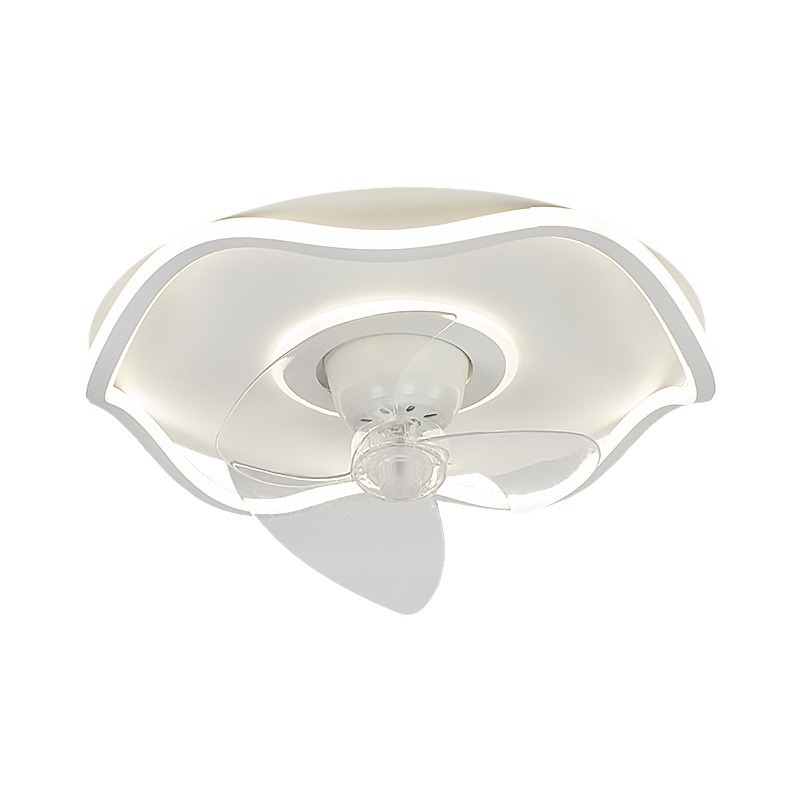 Lámpara de ventilador para dormitorio 2025, nueva lámpara de techo, comedor minimalista moderno, sala de estar, lámpara de ventilador con cabezal móvil invisible para niños