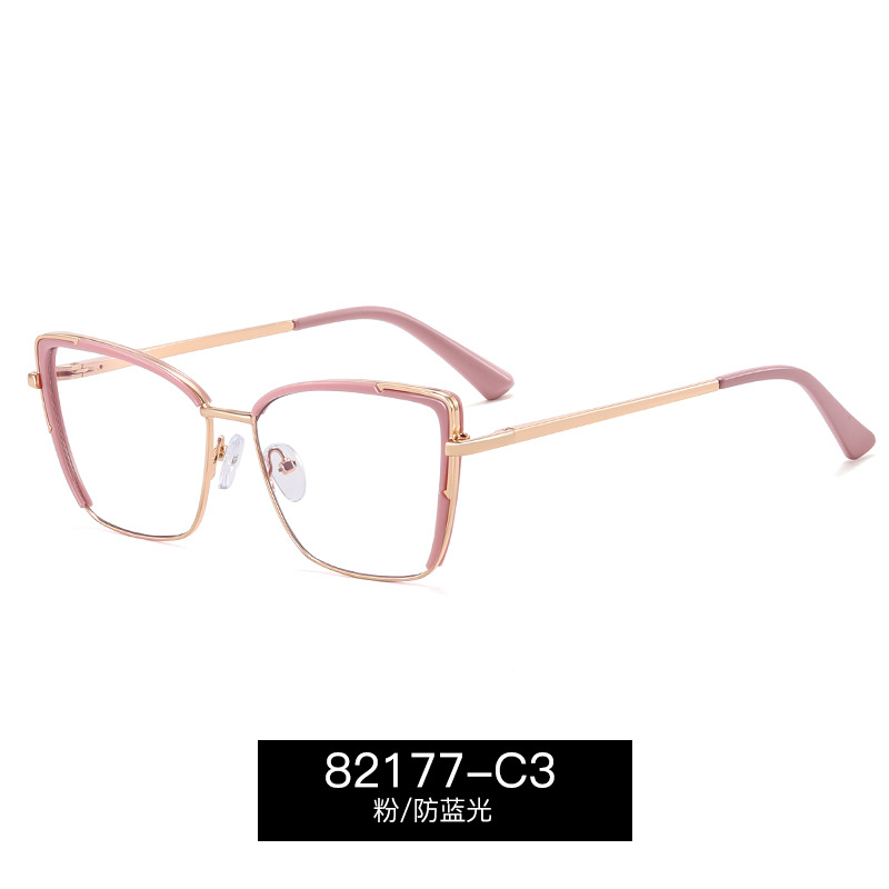 82177 nuevo comercio exterior transfronterizo brasileño venta caliente doble marco de gafas de color fuente de fábrica puede equiparse con gafas de miopía mujer image 9
