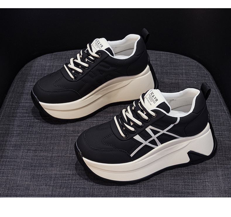 Giày sneaker nữ đế dày chunky phong cách bánh mì tăng chiều cao — M2971-1 màu mơ nhân nhung, M2971 Đỏ Một Lớp, M2971 Đen Một Lớp, M2971 màu mơ, một lớp lót chi tiết 44