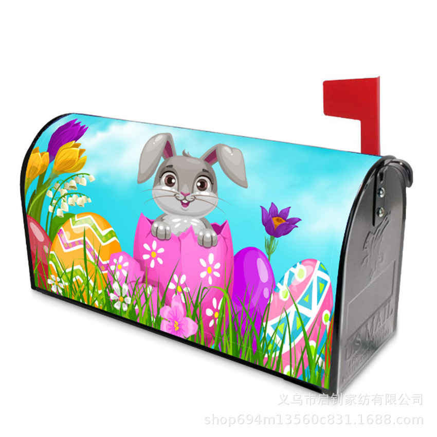 跨境信箱罩 厂家定 制邮箱罩插扣邮箱布磁吸信箱套防水涤纶邮筒罩