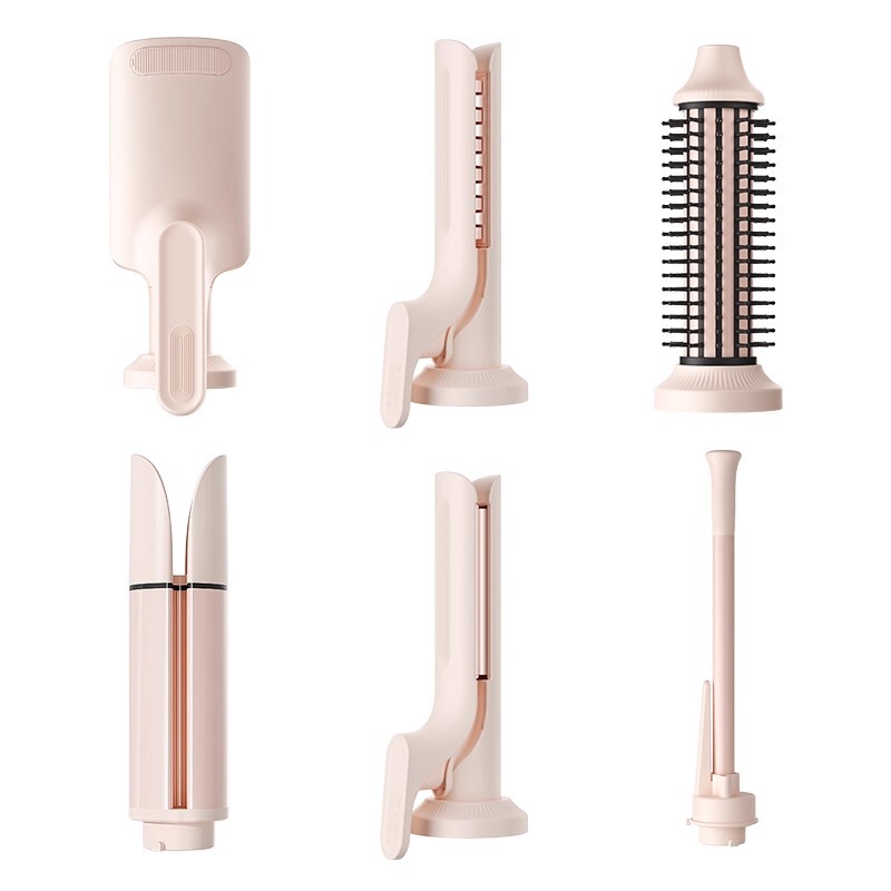 敏煌全自動ヘアアイロン40mmコーンクリップ32mmストレートヘアコーム多機能交換ヘッド付きヘアアイロン|undefined