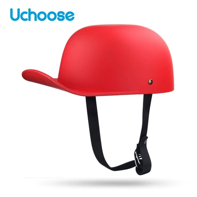 Patch Motorcycle Half Helmet, Motorcycle Safety Supplies - matte-red-m