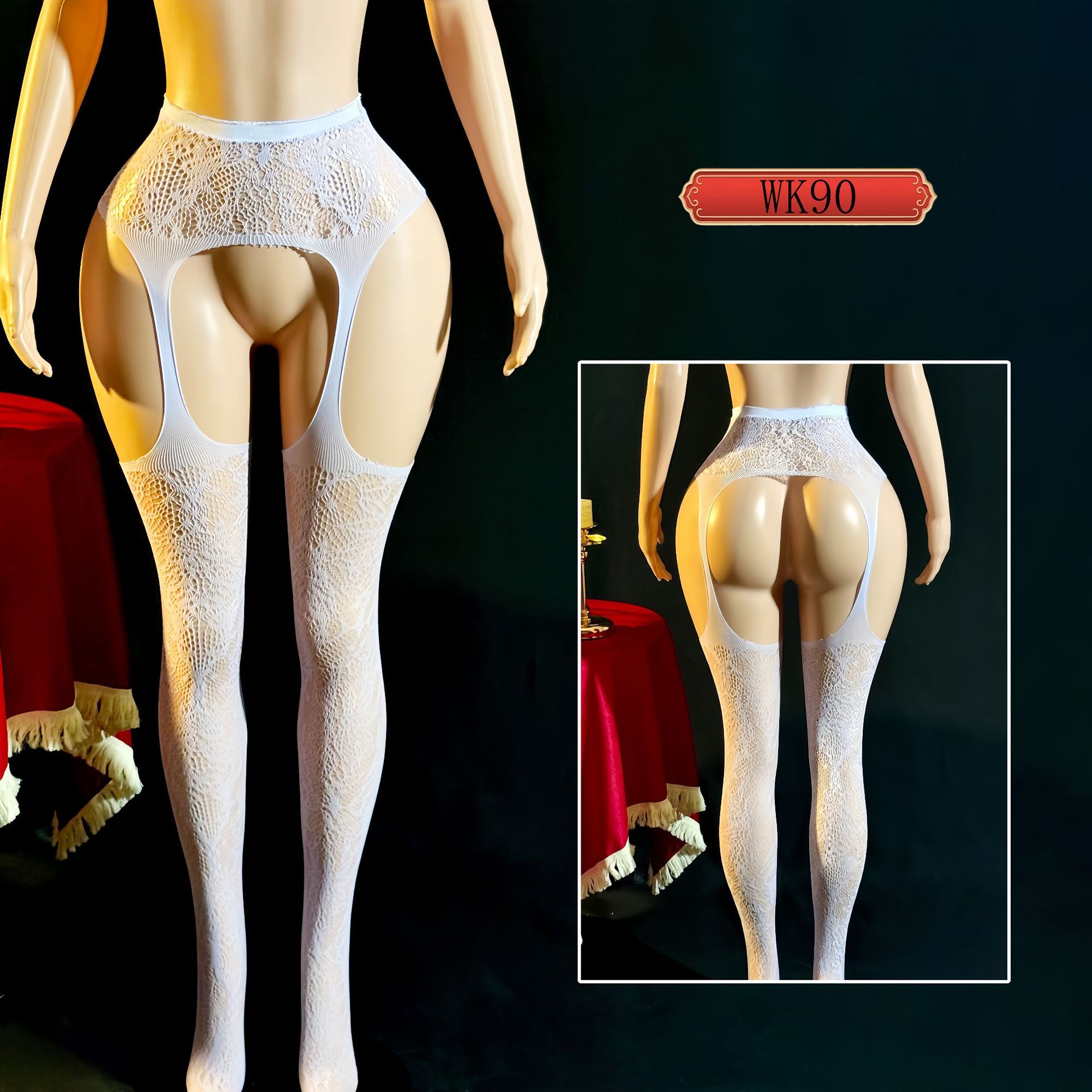Yue mariposa transfronteriza amor calcetines anti-hock seda sexy cintura alta pura quiere usar calcetines en forma de piernas hermosas WK90 image 11