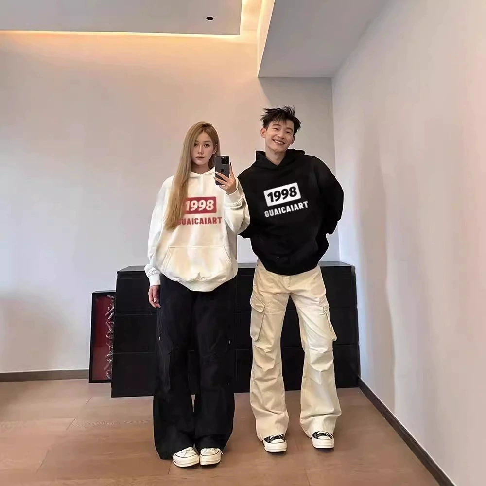 [Двойная шляпа Тяжелый хлопок тонкая модель/плюшевый бархат серебряной лисы] Особое чувство дизайна ниша модный свитер с капюшоном