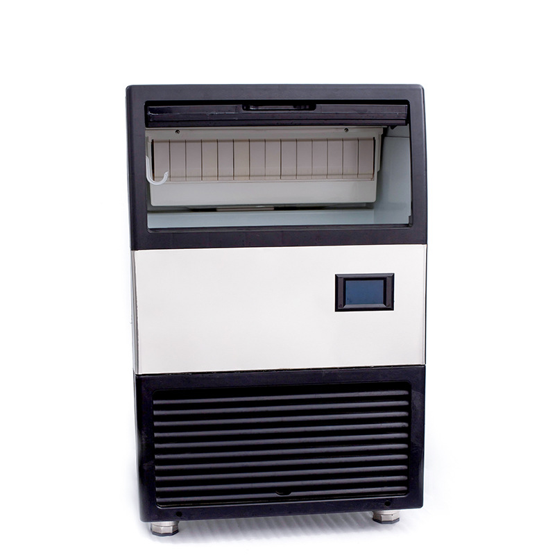 Fábrica directa comercial 50kg mini cilindro máquina de hielo tienda de hotpot hielo seco café tienda de té de leche comercio exterior