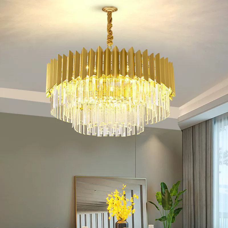 Легкая роскошная хрустальная люстра для гостиной и столовой, новый стиль, простой современный зал, спальня, домашний потолочный светильник, заводская цельная оптовая продажа