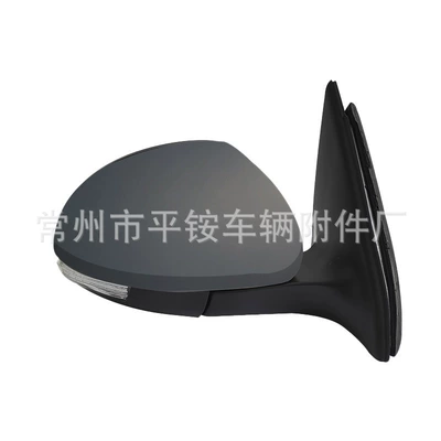 Suitable for 12-17 Rear mirror/rearview mirror assembly - 6-wire-electric-adjustment-heating-turn-signal-unpainted-right-side