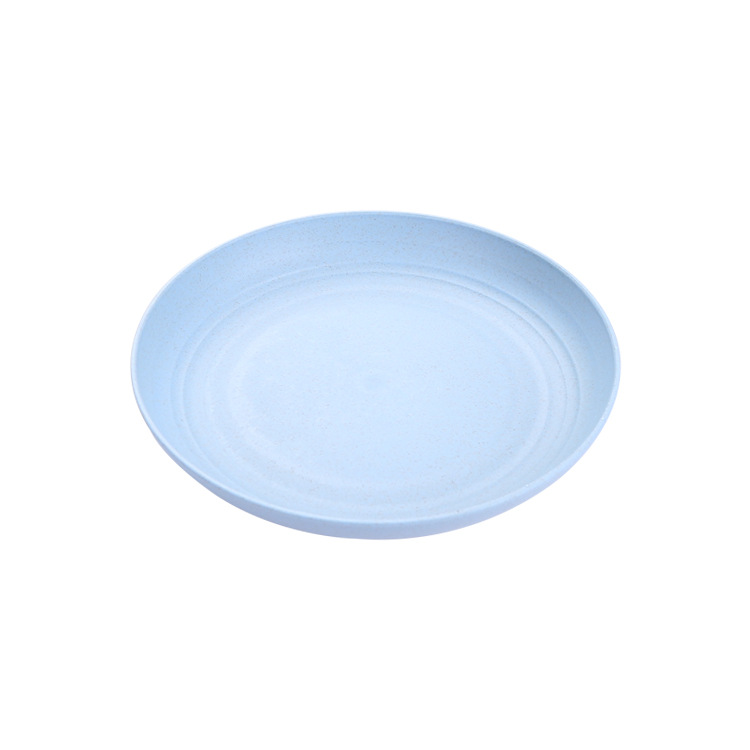 cubiertos de paja de trigo para el hogar de 20cm platos de frutas platos de hueso platos de comedor de estudiantes a prueba de caídas platos set resistente a la caída