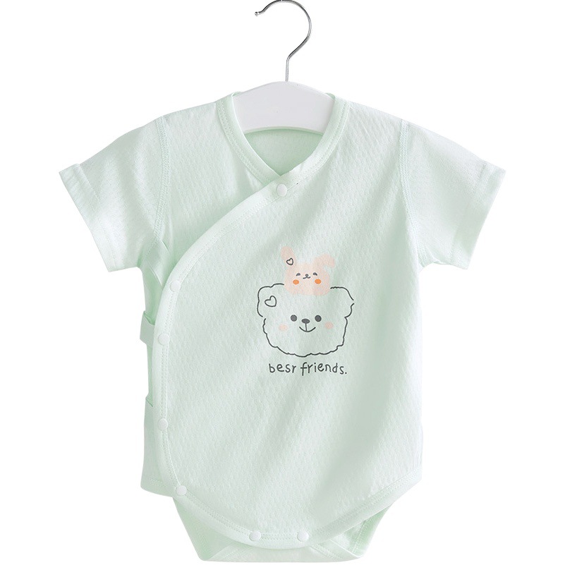 Bebé mono verano hombres y mujeres triángulo mameluco recién nacido Ropa niños de manga corta funda delgada Bebé Ropa de verano