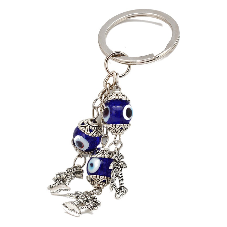 Palma llavero turco ojos azules joyería Fatima mano aleación colgante casa adornos de pared