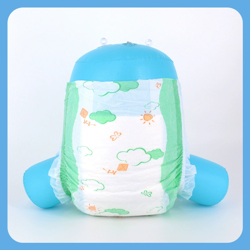 Подгузники для младенцев, прозрачная простая упаковка, дышащие, ультрамягкие, трусики с широким поясом, заводская обработка, излишки для внешней торговли.