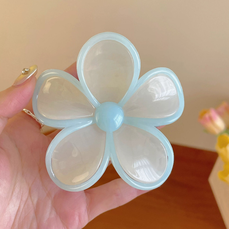 大号撞色发抓春季鲨鱼夹显发量高颜值森系发夹多巴胺儿童轻奢抓夹|undefined