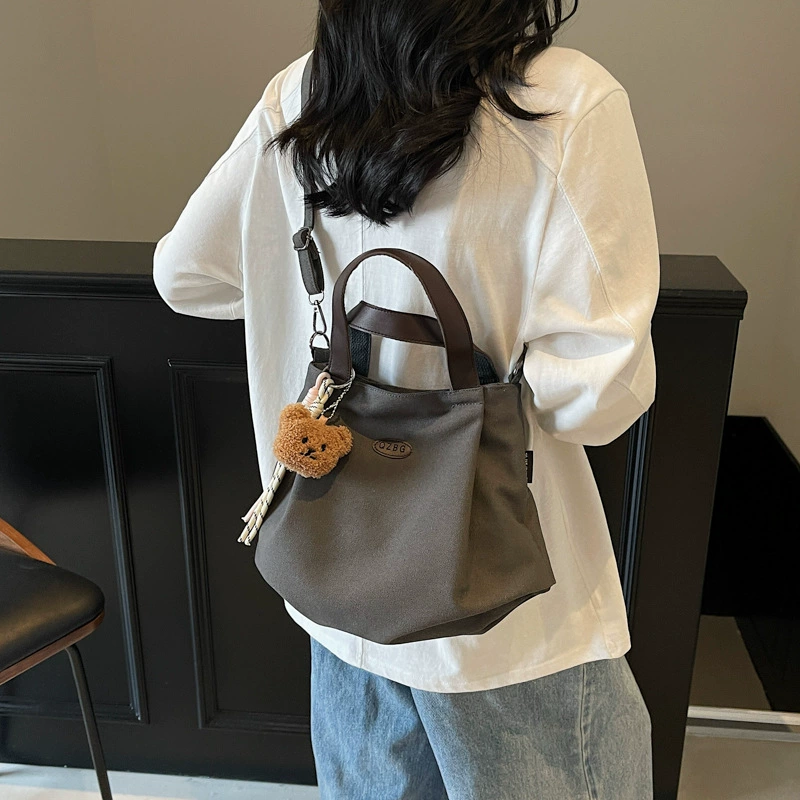 Capacious retro shopping bag, one-shoulder bag