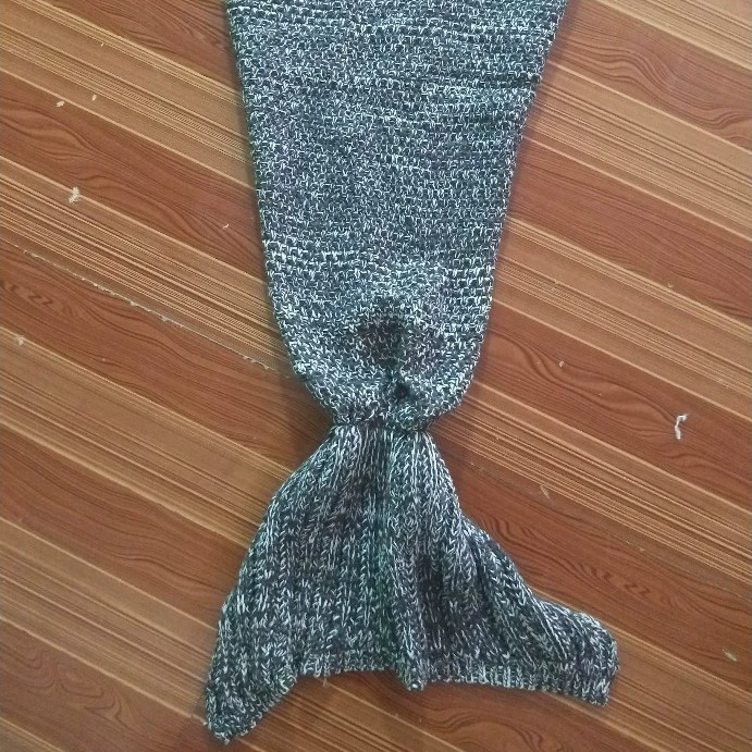 Knitted duvet, sofa, mermaid