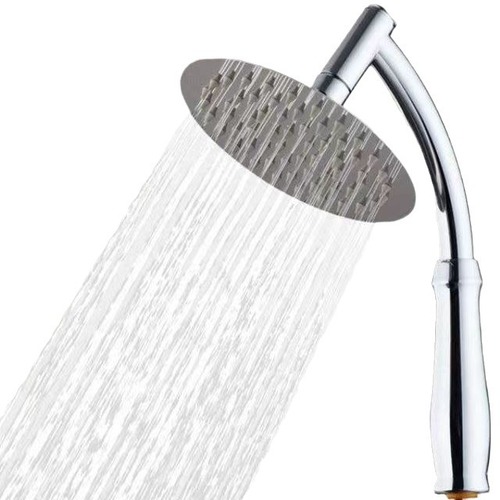 6-inch round 8-inch square stainless steel booster water heater solar universal bath shower head shower head