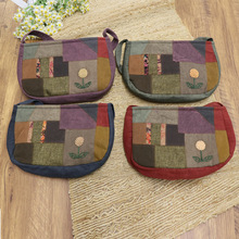 延边民俗特色花卉拼接手拎包韩版朝鲜族单肩包女士购物包休闲随礼