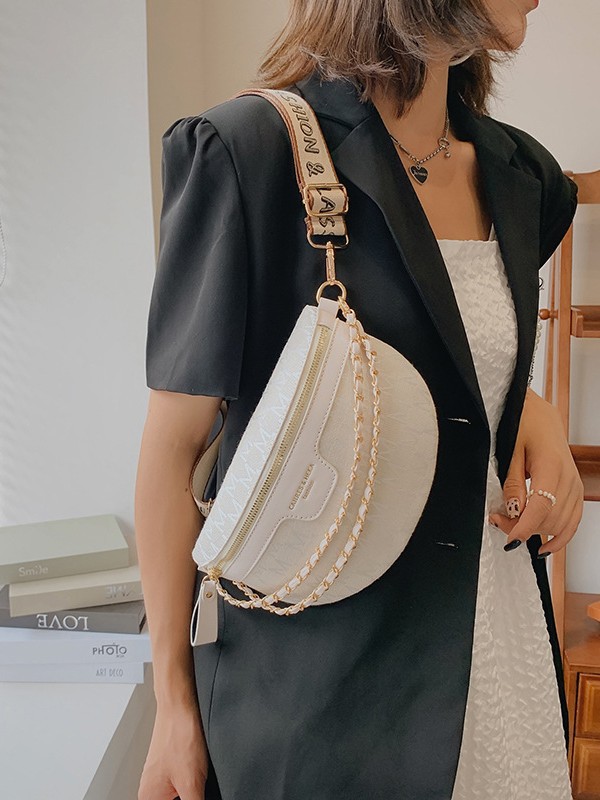 Bolso de pecho rojo de Internet de moda bolso ins 2025 transfronterizo nuevo estilo damas de moda mensajero de un solo hombro casual todo-fósforo pequeño riñonera