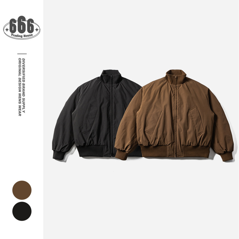 Builttolast Winter down Jacket Men's Loose White Duck down Japanese Style Retro Stand Collar Pilot Jacket Yrf02 Builttolast Winter down Jacket Men's Loose White Duck down Japanese Style Retro Stand Collar Pilot Jacket Yrf02