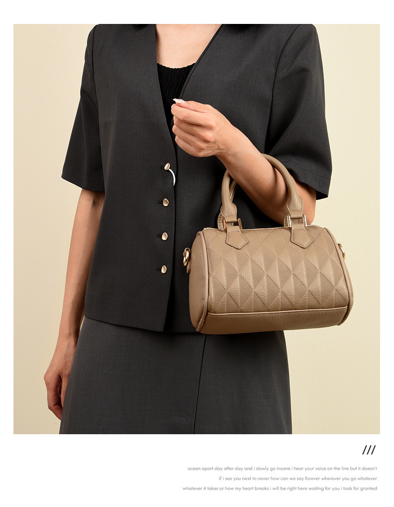Women's bag fashion Boston pillow bag trendy all-match high-grade shoulder messenger bag_voghion.com