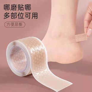 Anti-Chafing Heel Stickers and Ankle Pads for High Heels and Sandals, Pain Relief, Transparent, Invisible, Soft and Snug Fit