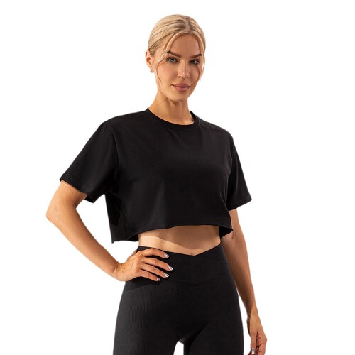 2024 Women's Round Neck Sport Short Sleeve T-Shirt, New Breathable Fashion Loose Casual Running Quick-Dry Top