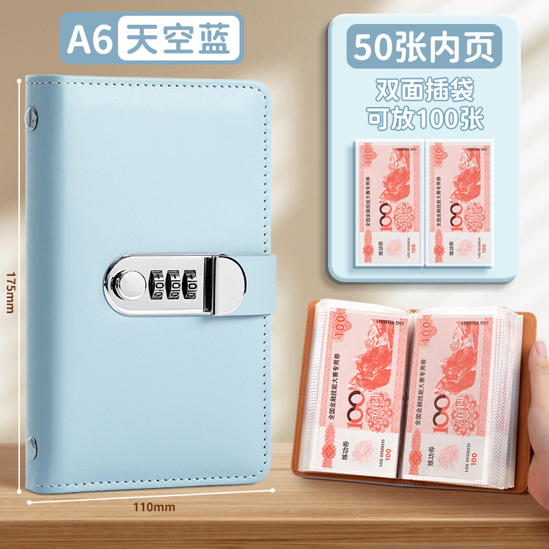 新しい現金貯金帳は、現金収納袋、マネークリップ、マネーブック、収納ブック、収納バッグ、大容量を収納できます。