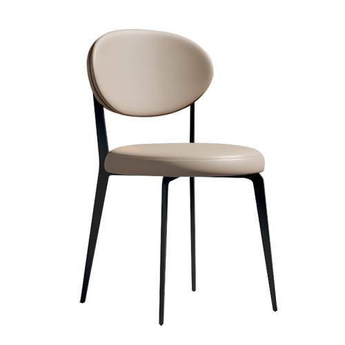 Italian-style dining chair for home use, modern minimalist designer chair with backrest, dining table chair, Nordic small apartment dining stool