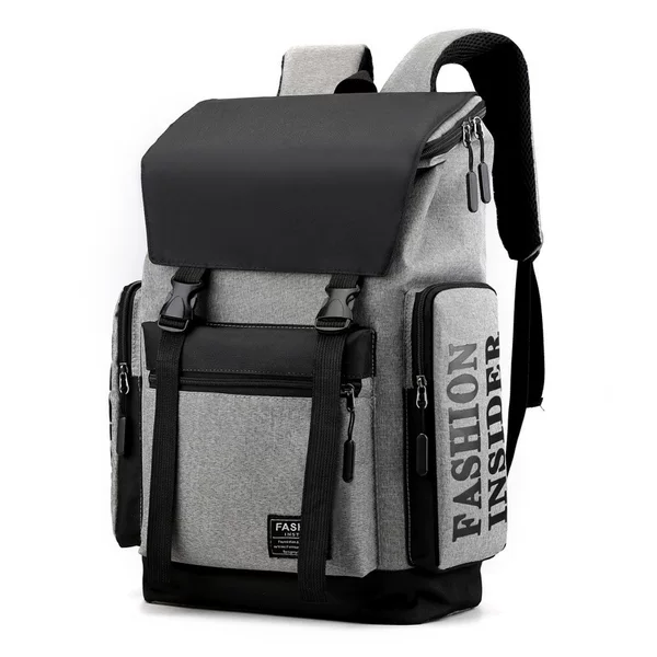 2025 New Business Large Capacity Men's Backpack Laptop Storage Wear-Resistant Waterproof Commuting School Bag