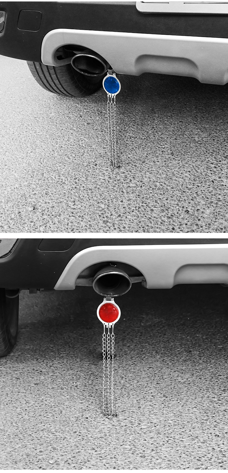 Car Anti-Static Grounding Strap Exhaust Pipe Hanging Release Chain Eliminator Accessory