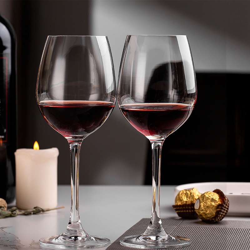 Tazas de cristal de alto pie tazas de vino