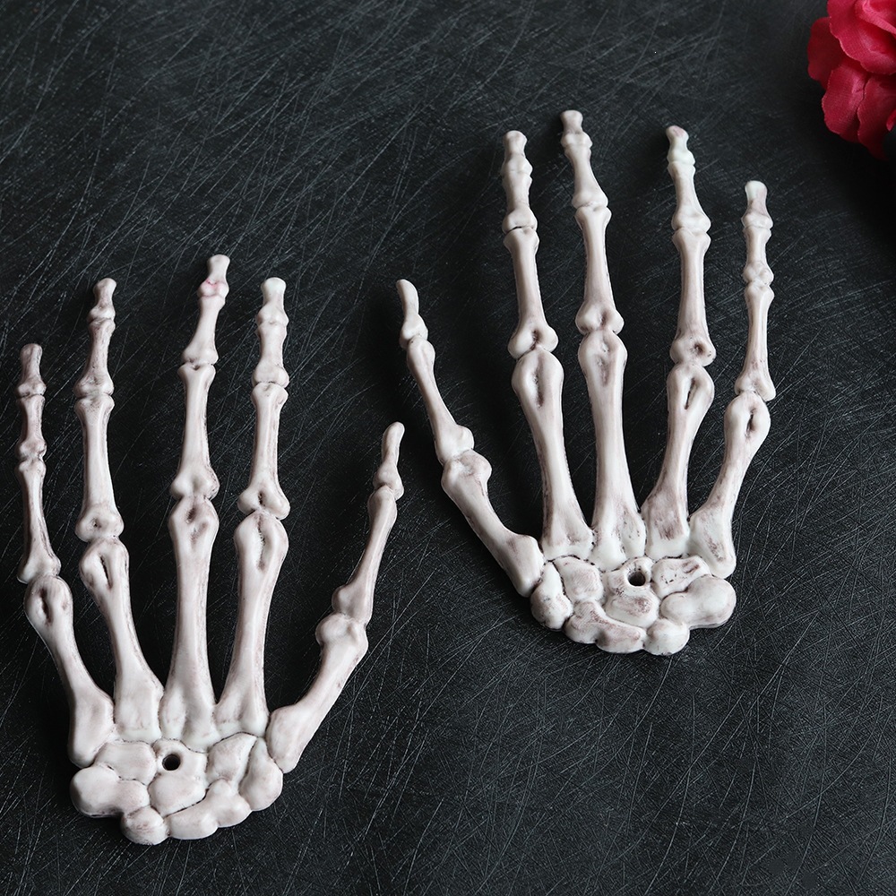 Halloween esqueleto de horrores esqueleto accesorios diseño de sitio de horrores esqueleto correa de flores de plástico fantasma colgante colgante