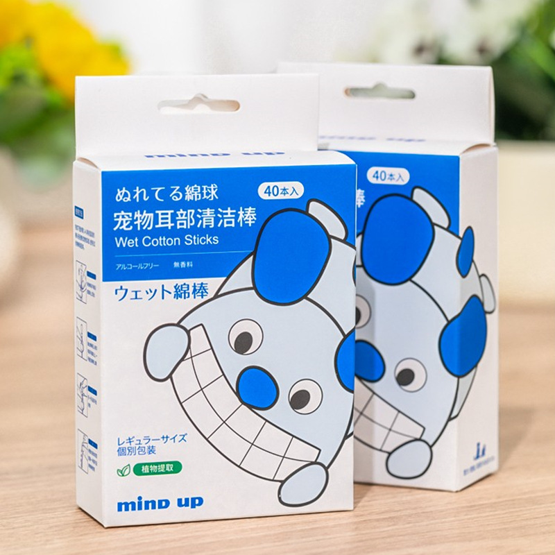 MIND UP寵物耳朵精油棉棒耳部清潔指套犬貓通用