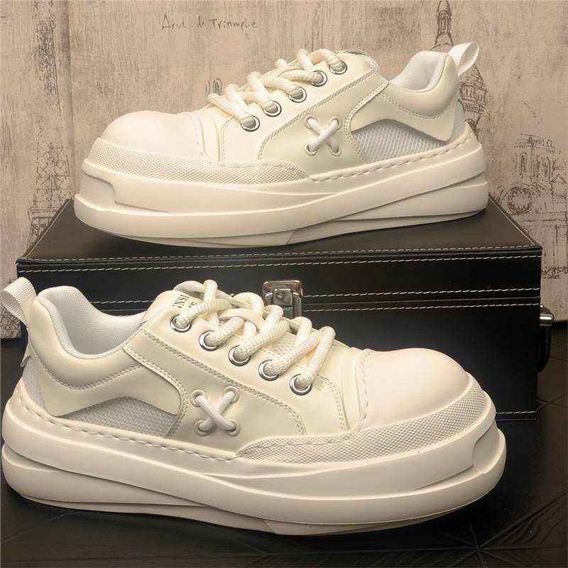 2025 New Niche Design Men's Large-Toe Sneakers Thick-Soled European Fashion Trendy Casual Shoes Sports Shoes