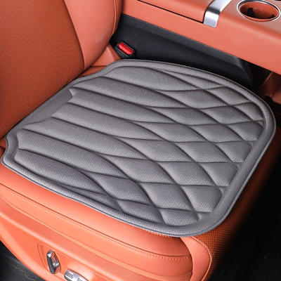 Integrated Molding, Breathable, Non-Slip, Universal Seat cushion, seat cover - checkered-style-technology-gray-main-and-co-pilot-two-pieces