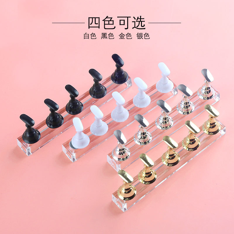 Manicure Chess Piece Practice Stand Long Base Clay Nail Tray Display Color Card Holder with Nail Piece Practice Display Stand Tool Manicure Chess Piece Practice Stand Long Base Clay Nail Tray Display Color Card Holder with Nail Piece Practice Display Stand Tool