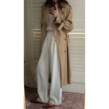 卡其色风衣外套女秋装2025新款女高级感小个子中长款过膝宽松大衣