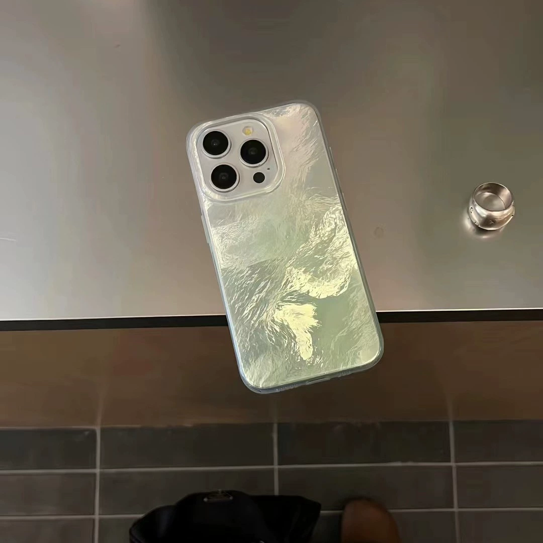 Advanced Чувство складки яблоко 15promax двойной градиент яблоко 15 креативный 14pro чехол для телефона 13P