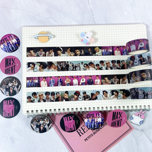 StrayKids and Paper Tape New Album MAXIDENT Hwang Hyunjin's Periphery Same Kind of Notebook Sticker 