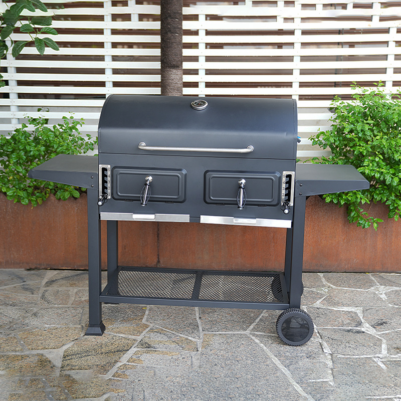 Inventario elevable villa grande patio parrilla parrilla de carbón doméstico BBQ parrilla americana parrilla